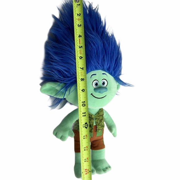 DreamWorks Blue Hair Trolls Doll Plush Soft Toy 16 - Picture 4 of 8